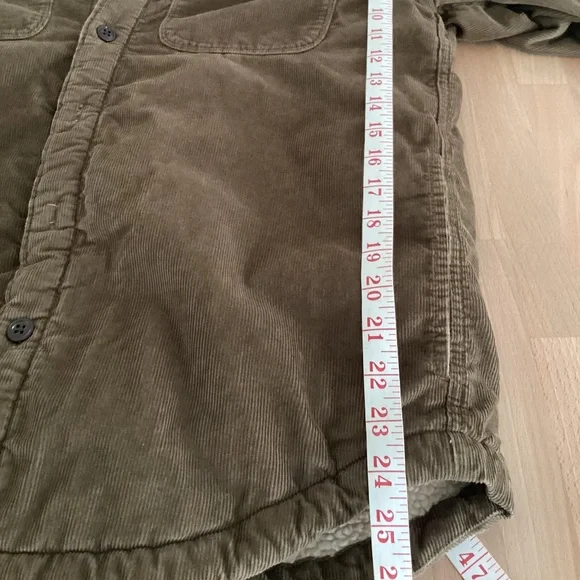Excellent J.Crew Mens Corduroy Sherpa Lined Jacket Size M - Picture 9 of 12
